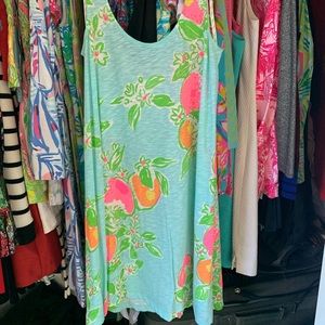 Lilly Pulitzer Dress in Pool Blue Pink Lemonade